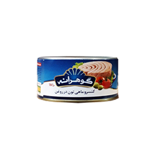 کنسرو ماهی تن در روغن گوهرانه (۱۸۰ گرم)